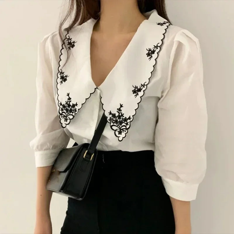 Vintage Inspired Blouse with a Contemporary Edge