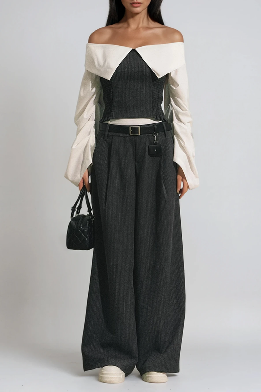 A Vintage Style Pants with Delicate Timeless Details