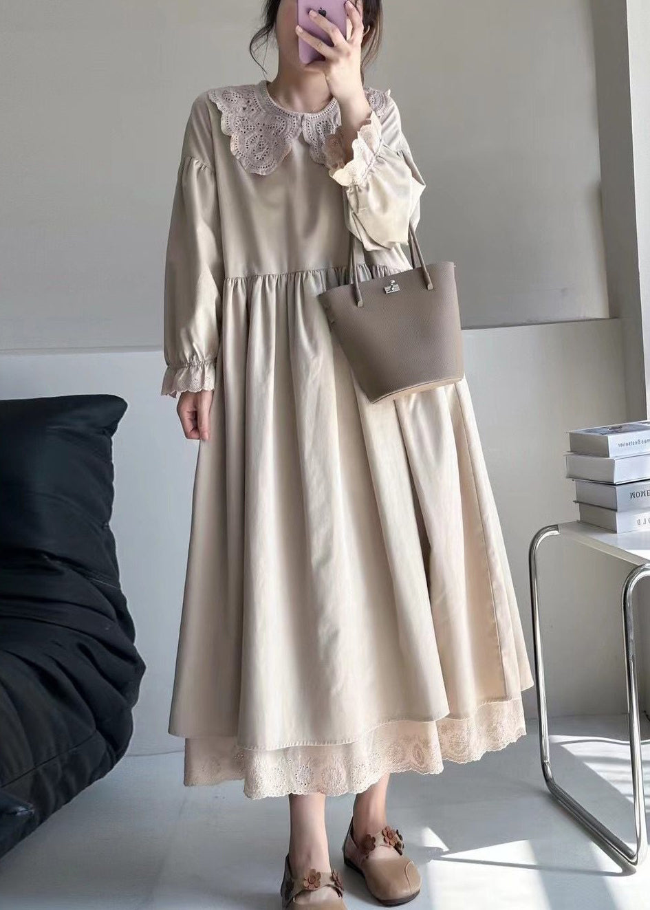 A Vintage Style Dress with Delicate Timeless Details