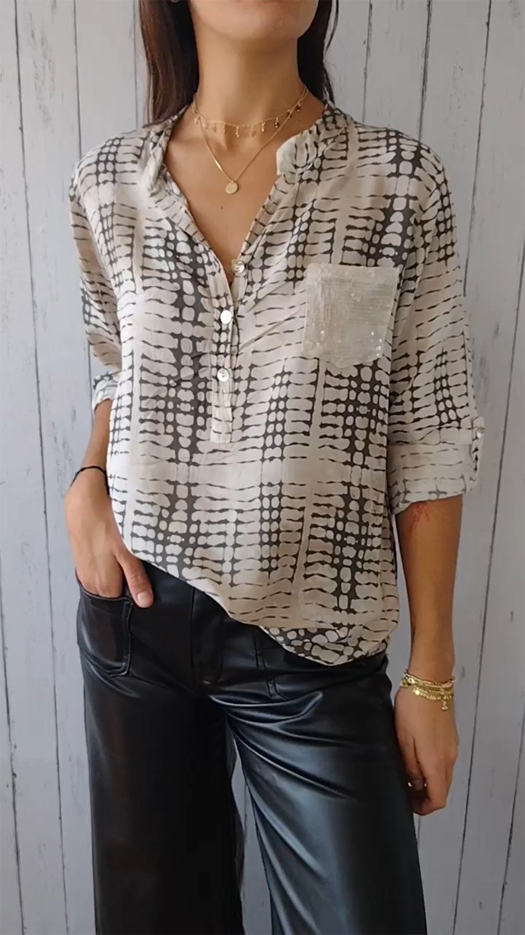 A Vintage Style Shirt with Delicate Timeless Details