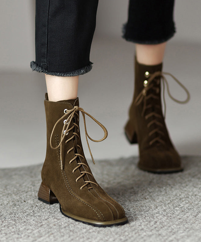 A Vintage Style Boots with Delicate Timeless Details