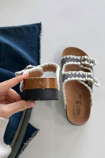A Vintage Style Sandals with Delicate Timeless Details