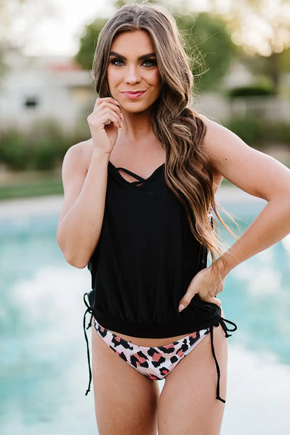 A Vintage Style Tankini with Delicate Timeless Details