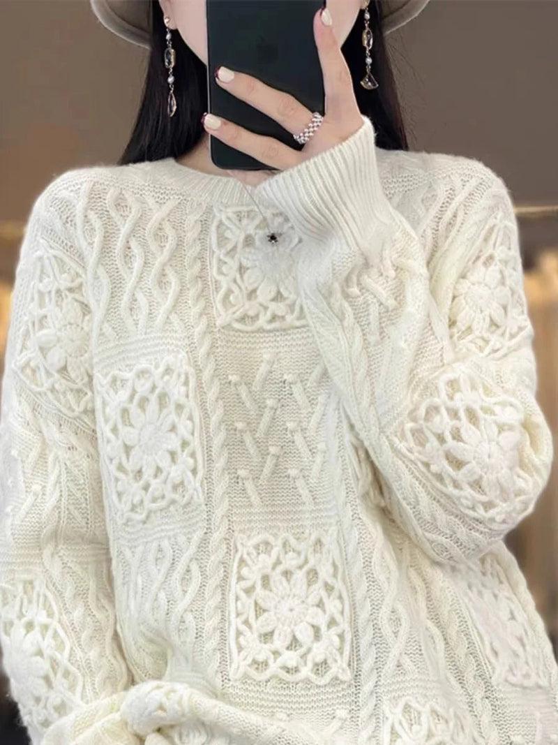 Vintage Inspired Sweater with a Contemporary Edge
