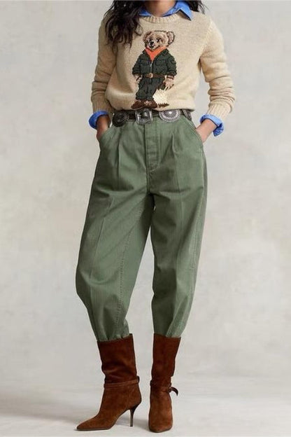 A Vintage Style Sweater with Delicate Timeless Details