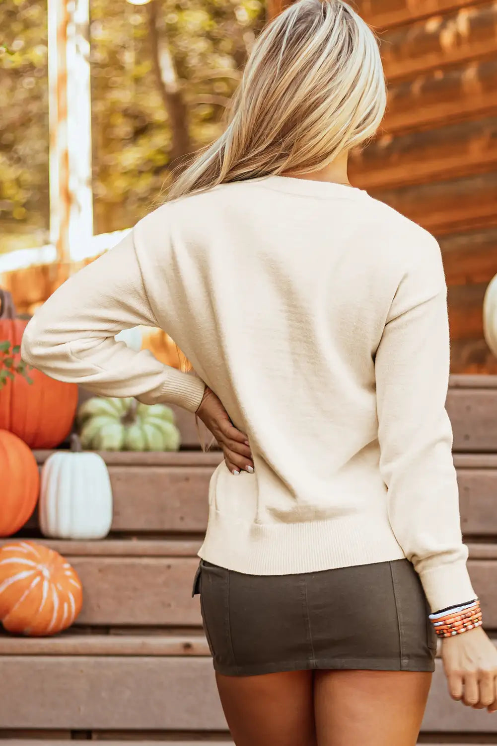A Vintage Style Sweater with Delicate Timeless Details
