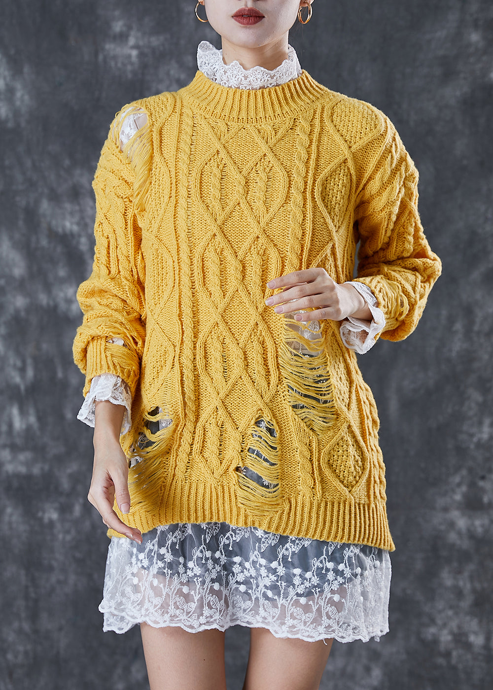 A Vintage Style Sweater with Delicate Timeless Details
