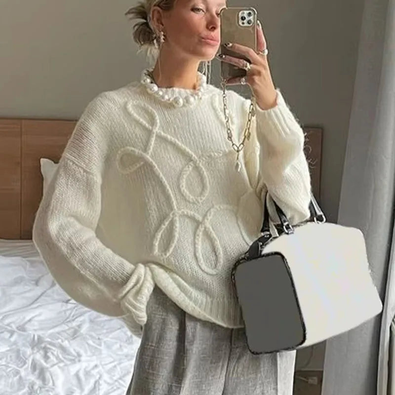 Vintage Inspired Sweater with a Contemporary Edge