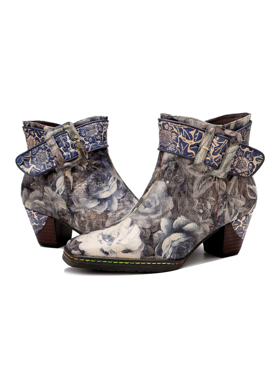 A Vintage Style Boots with Delicate Timeless Details