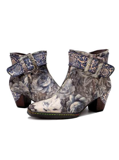 A Vintage Style Boots with Delicate Timeless Details