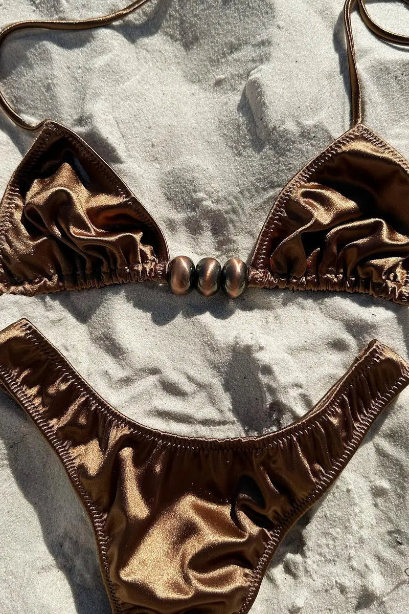 A Vintage Style Bikini with Delicate Timeless Details