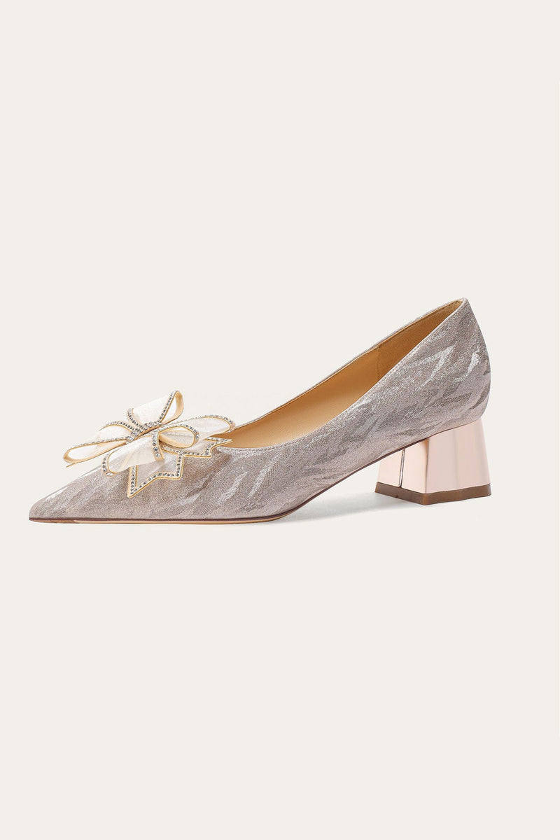A Vintage Style Heels with Delicate Timeless Details