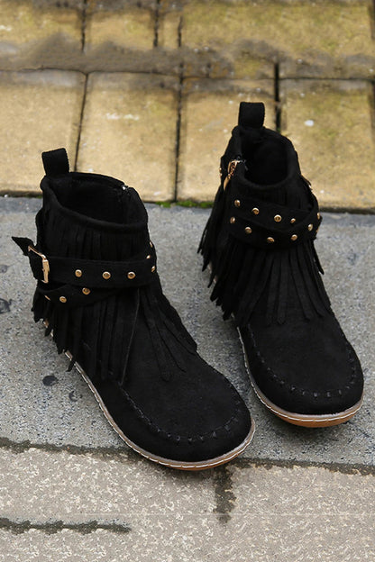 A Vintage Style Boots with Delicate Timeless Details