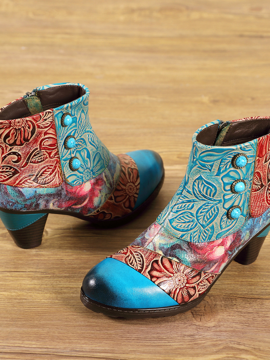 A Vintage Style Boots with Delicate Timeless Details