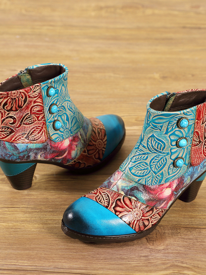 A Vintage Style Boots with Delicate Timeless Details