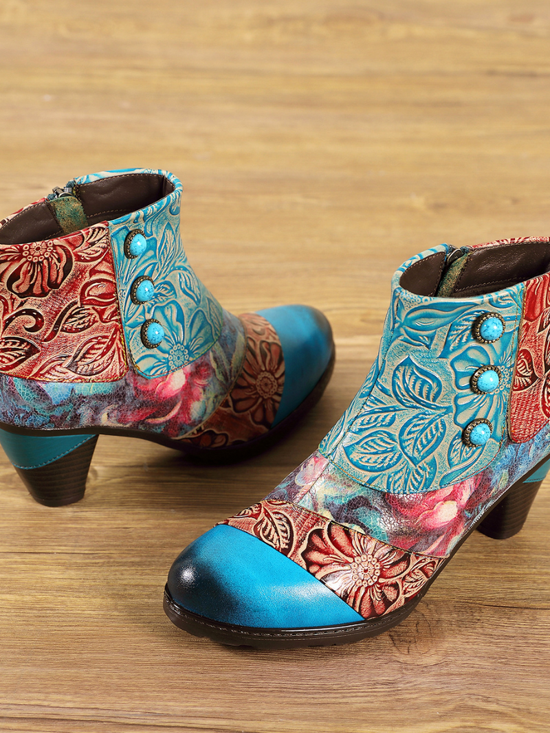 A Vintage Style Boots with Delicate Timeless Details