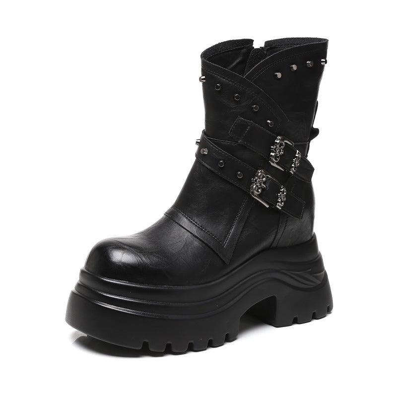 A Vintage Style Boots with Delicate Timeless Details