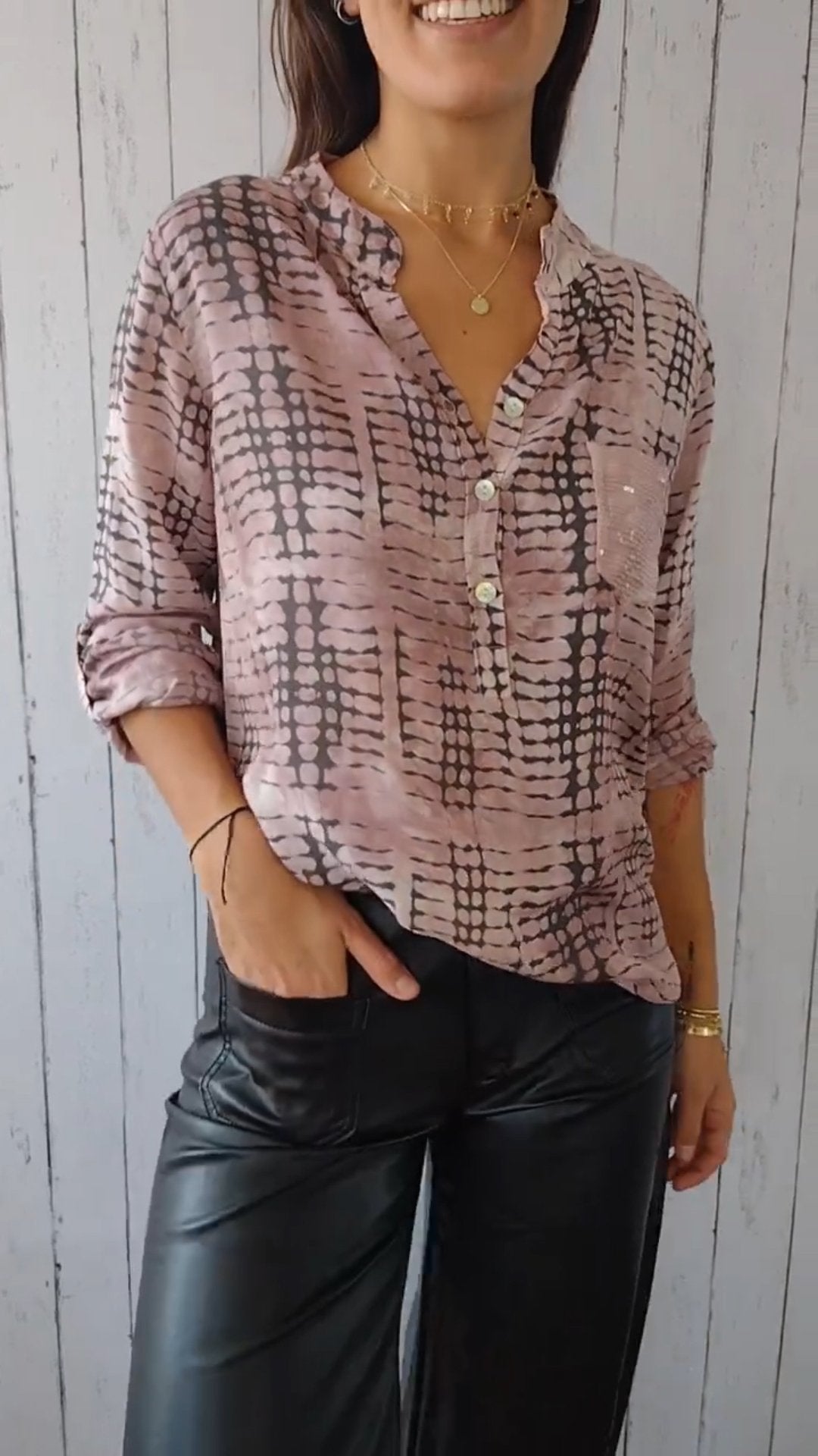 A Vintage Style Shirt with Delicate Timeless Details