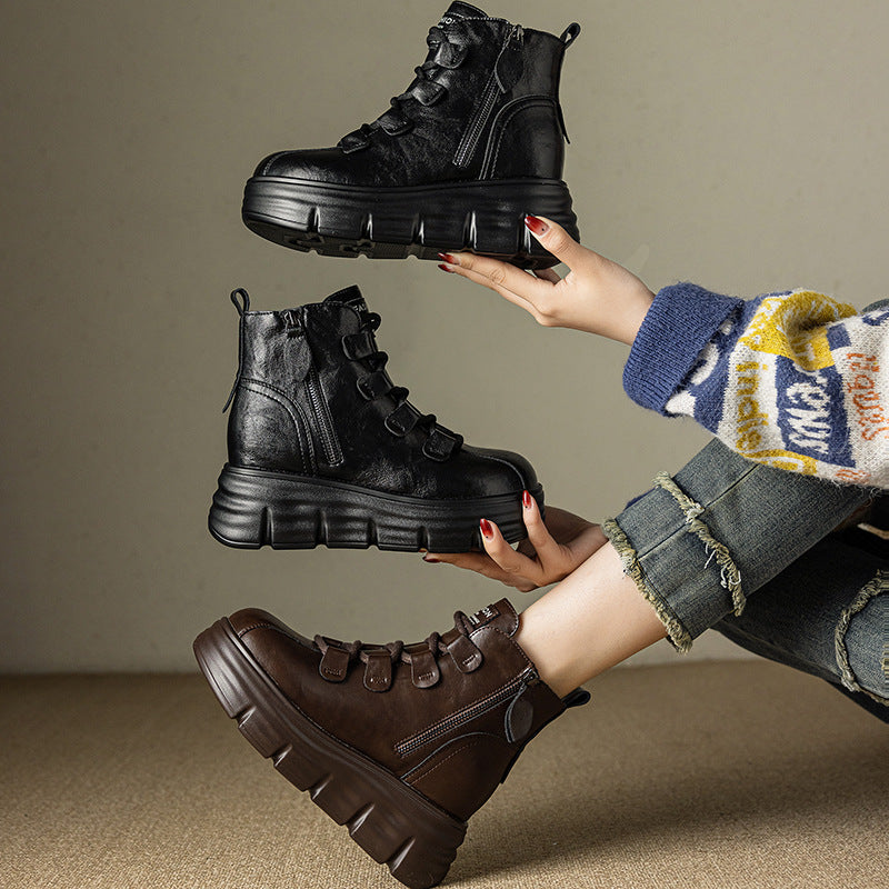 A Vintage Style Boots with Delicate Timeless Details