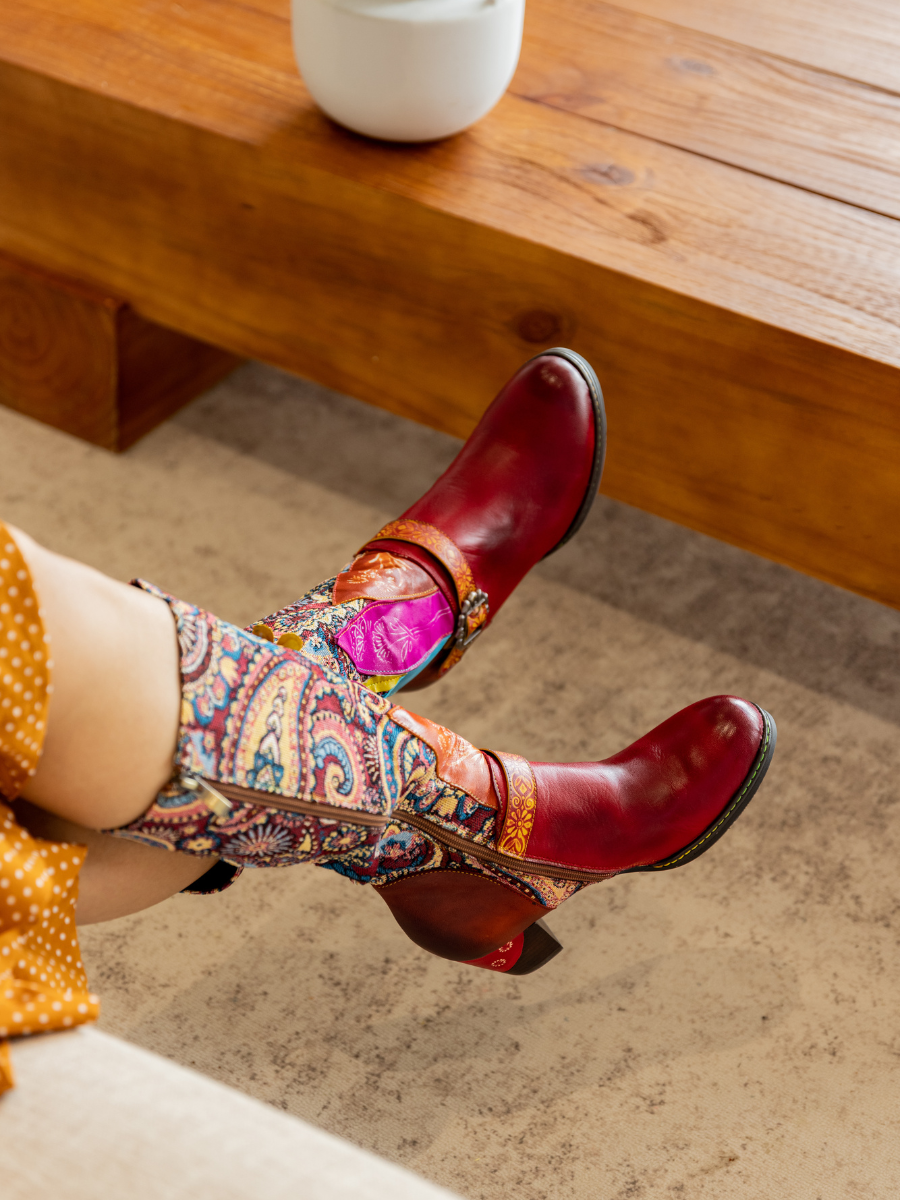 A Vintage Style Boots with Delicate Timeless Details