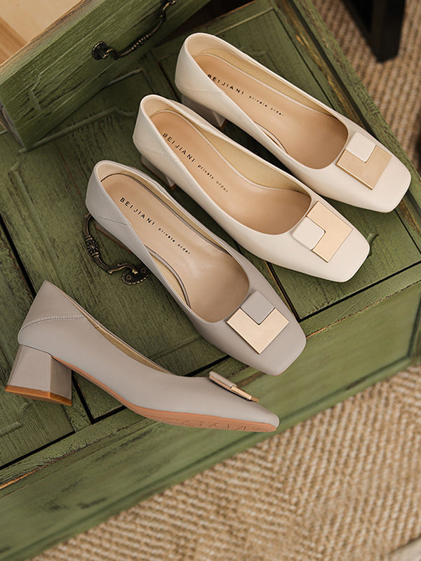 A Vintage Style Shoes with Delicate Timeless Details