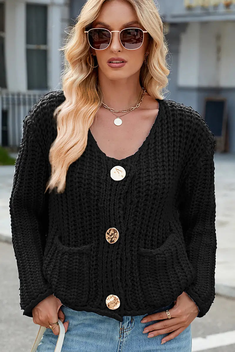 Classic Vintage Cardigan with a Flattering Fit