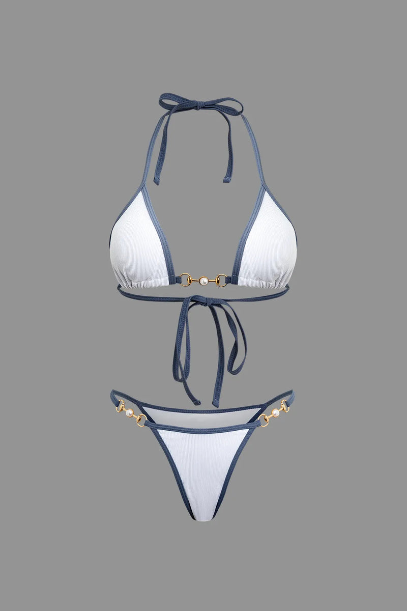 A Vintage Style Bikini with Delicate Timeless Details