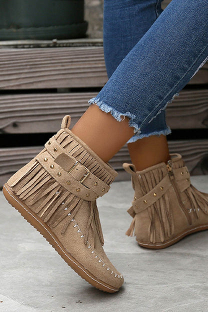 A Vintage Style Boots with Delicate Timeless Details