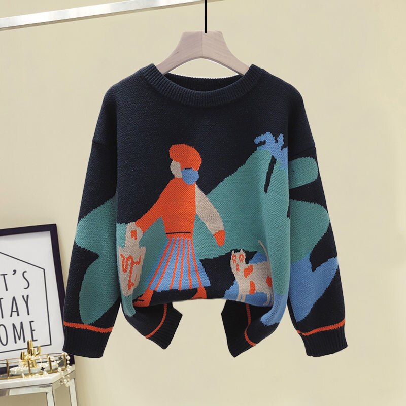 Classic Vintage Sweater with a Flattering Fit