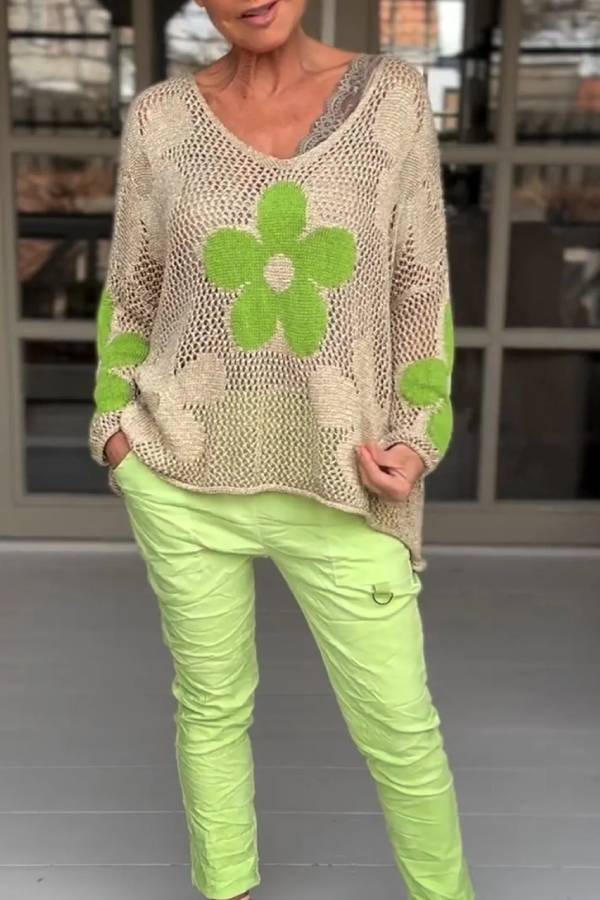 Vintage Inspired Sweater with a Contemporary Edge
