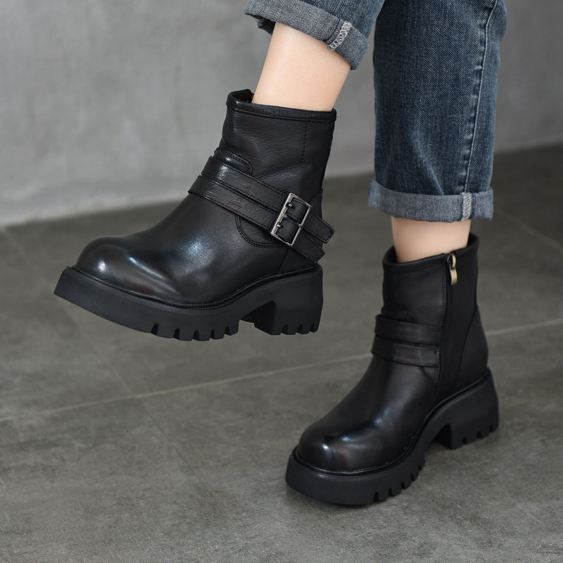 A Vintage Style Boots with Delicate Timeless Details