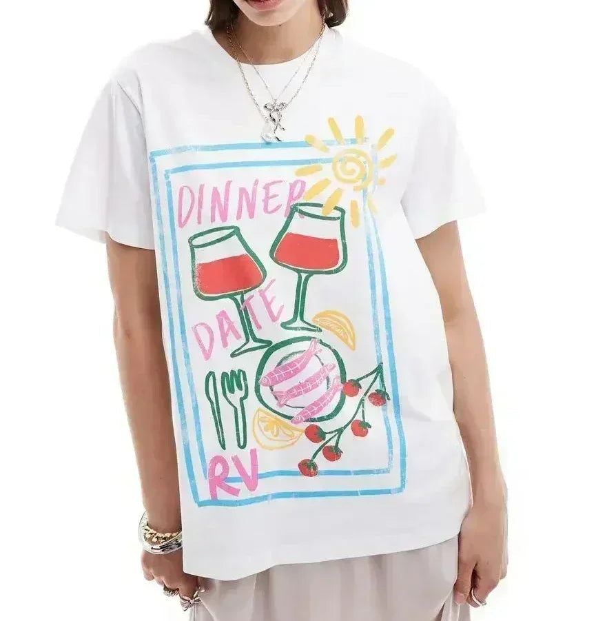 A Vintage Style T-Shirt with Delicate Timeless Details