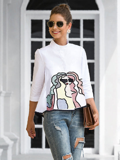 Well Tailored Blouse with a Graceful Silhouette