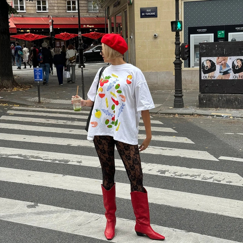 A Vintage Style T-Shirt with Delicate Timeless Details