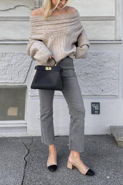 A Vintage Style Sweater with Delicate Timeless Details