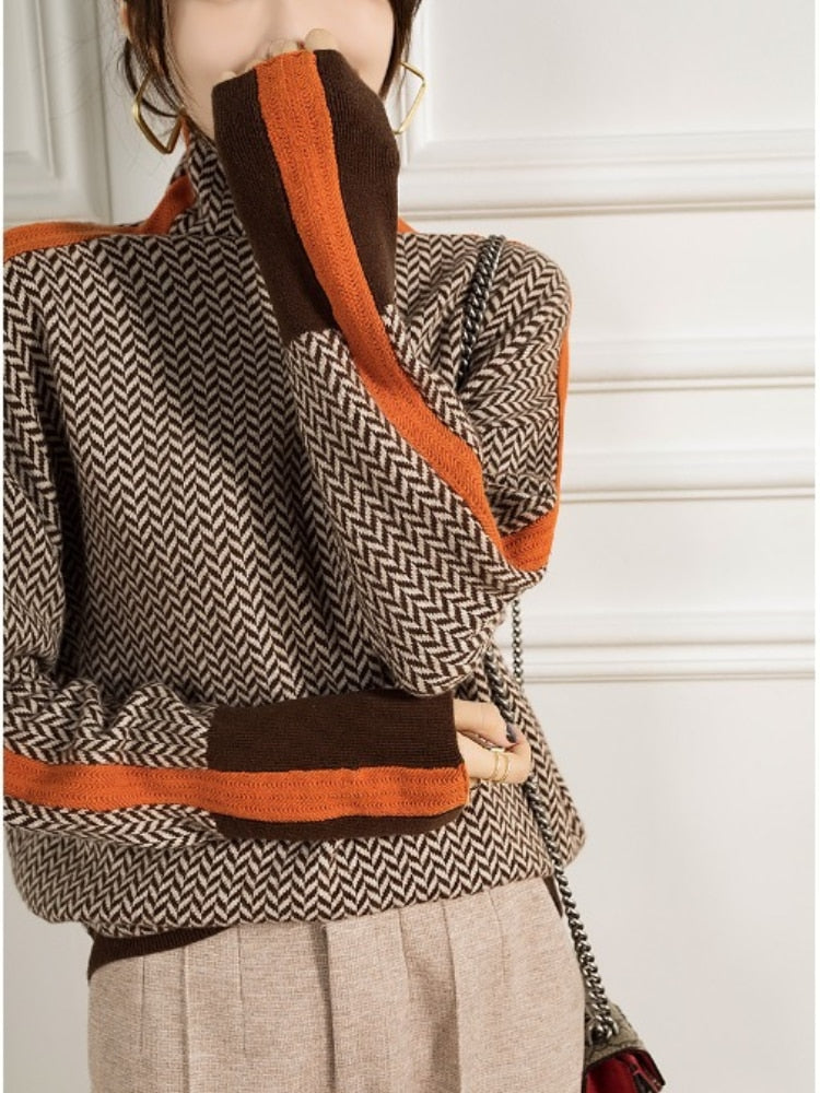 Vintage Inspired Sweater with a Contemporary Edge