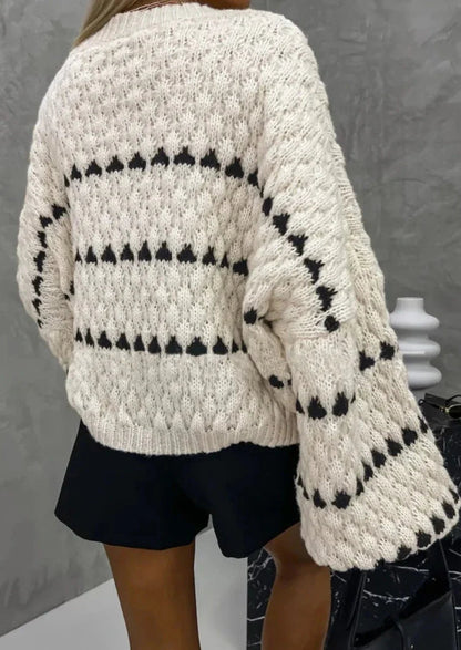 A Vintage Style Sweater with Delicate Timeless Details