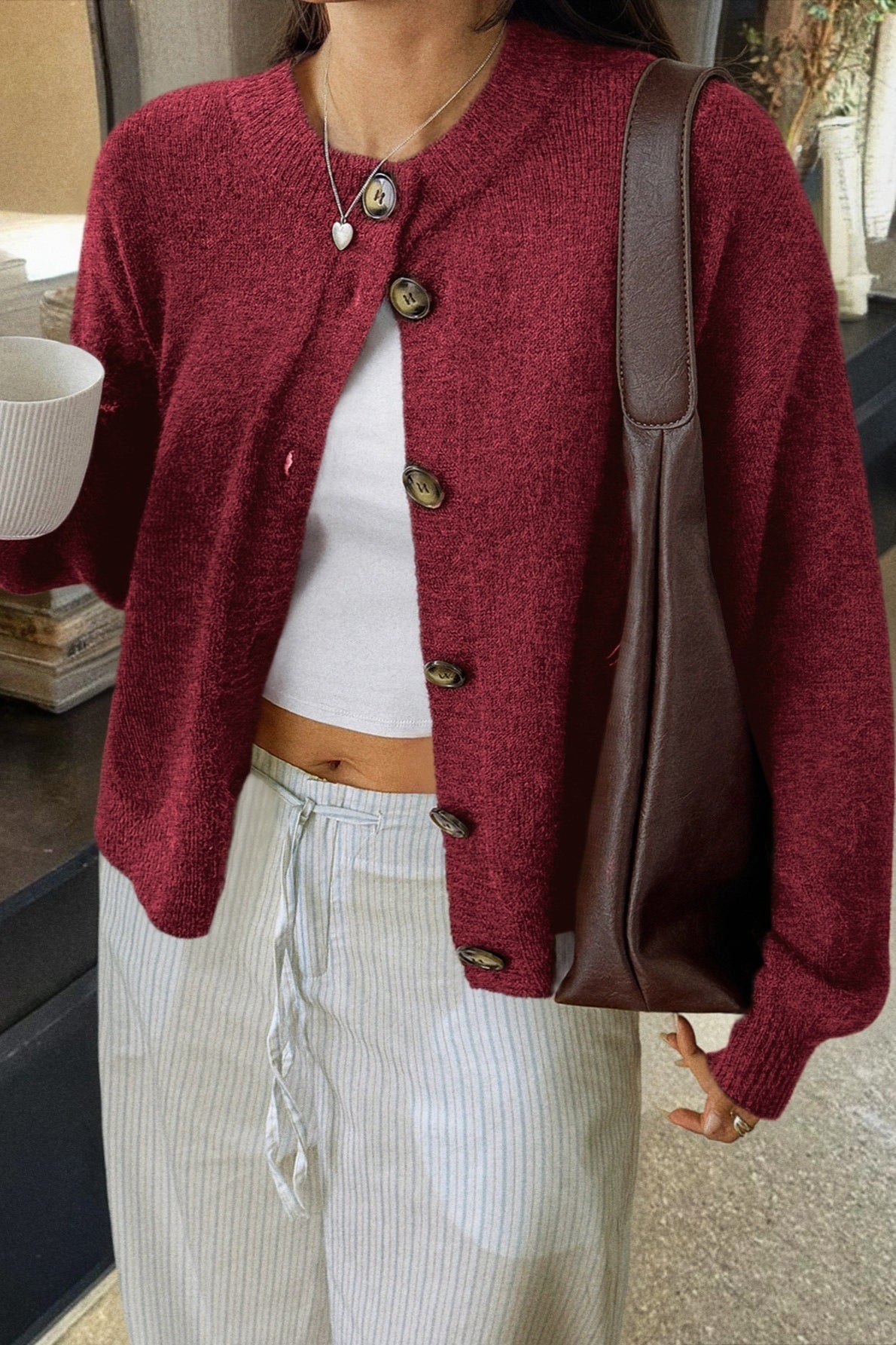 A Vintage Style Cardigan with Delicate Timeless Details