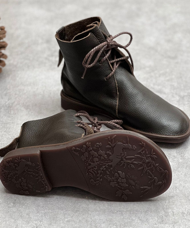 A Vintage Style Boots with Delicate Timeless Details