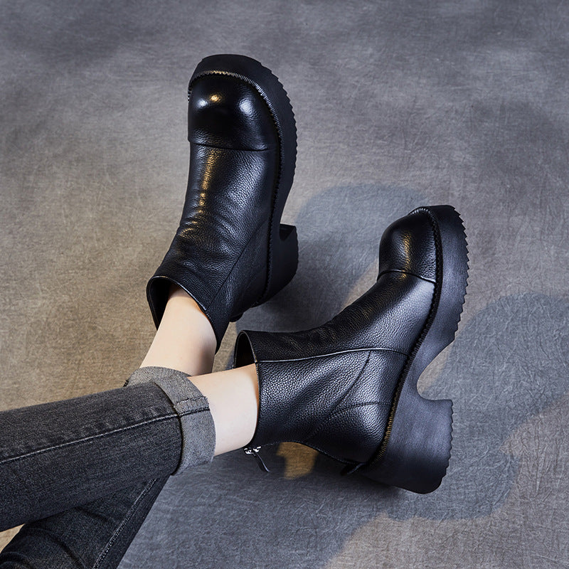 A Vintage Style Boots with Delicate Timeless Details