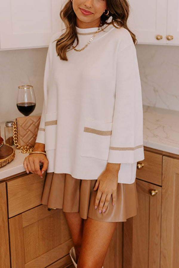 Well Tailored Sweater with a Graceful Silhouette