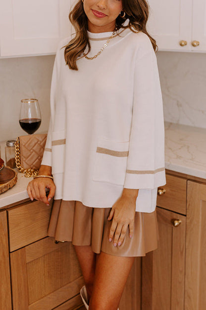 Well Tailored Sweater with a Graceful Silhouette