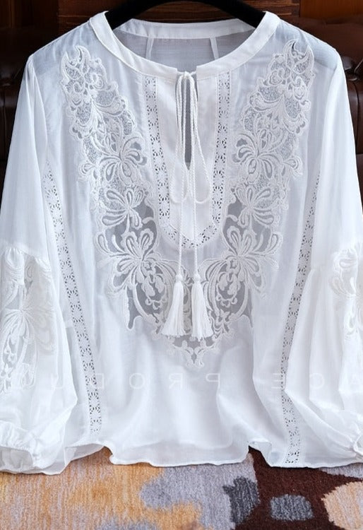 A Vintage Style Shirt with Delicate Timeless Details