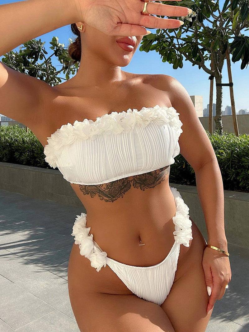 A Vintage Style Swimsuit with Delicate Timeless Details