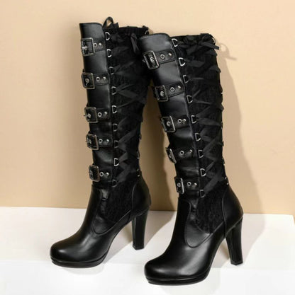 A Vintage Style Boots with Delicate Timeless Details