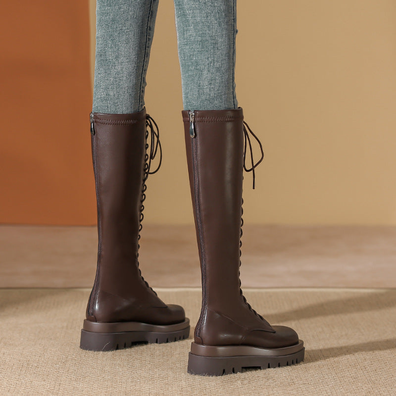 A Vintage Style Boots with Delicate Timeless Details