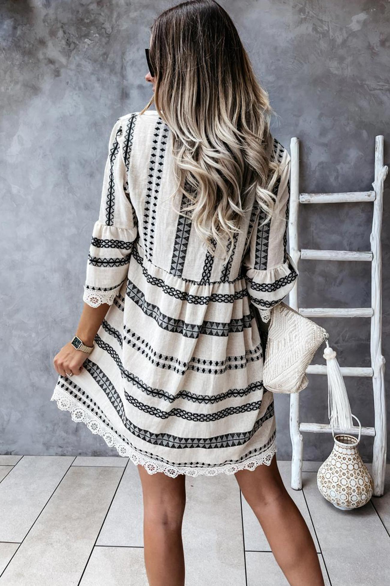A Vintage Style Dress with Delicate Timeless Details