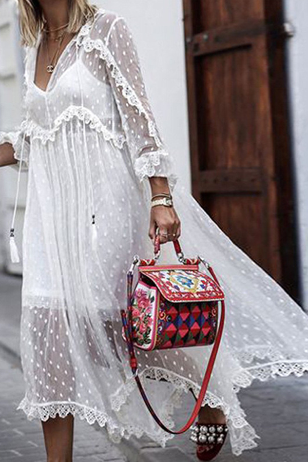 A Vintage Style Dress with Delicate Timeless Details