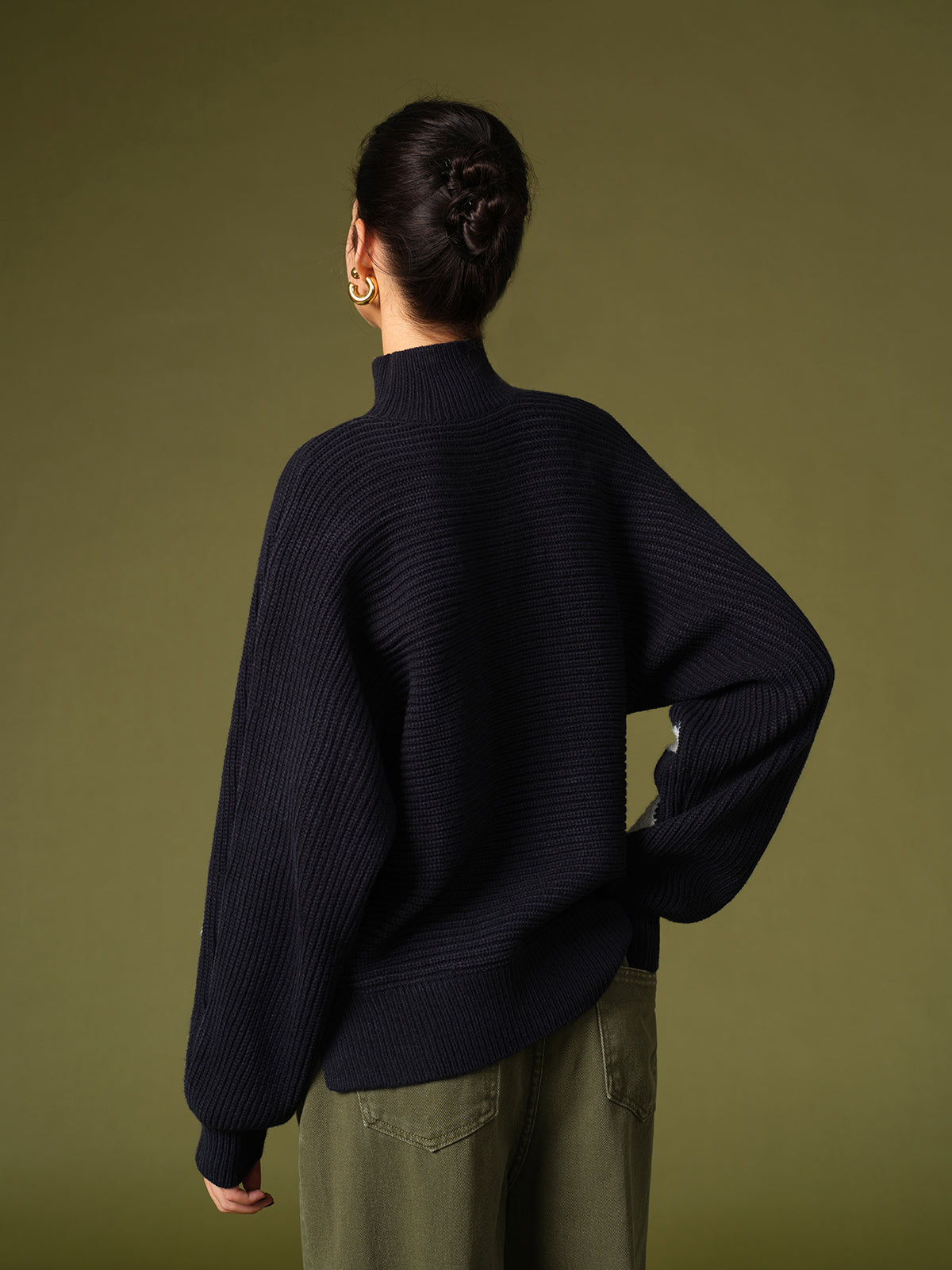 A Vintage Style Sweater with Delicate Timeless Details