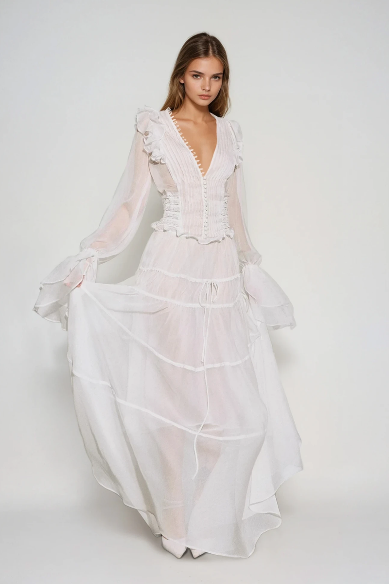 A Vintage Style Dress with Delicate Timeless Details